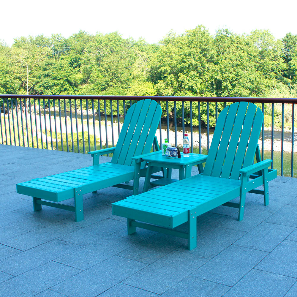 Socraíonn CLS301 Patio Garden Deck Linn snámha Lawn HDPE Chaise Lounge Cathaoirleach